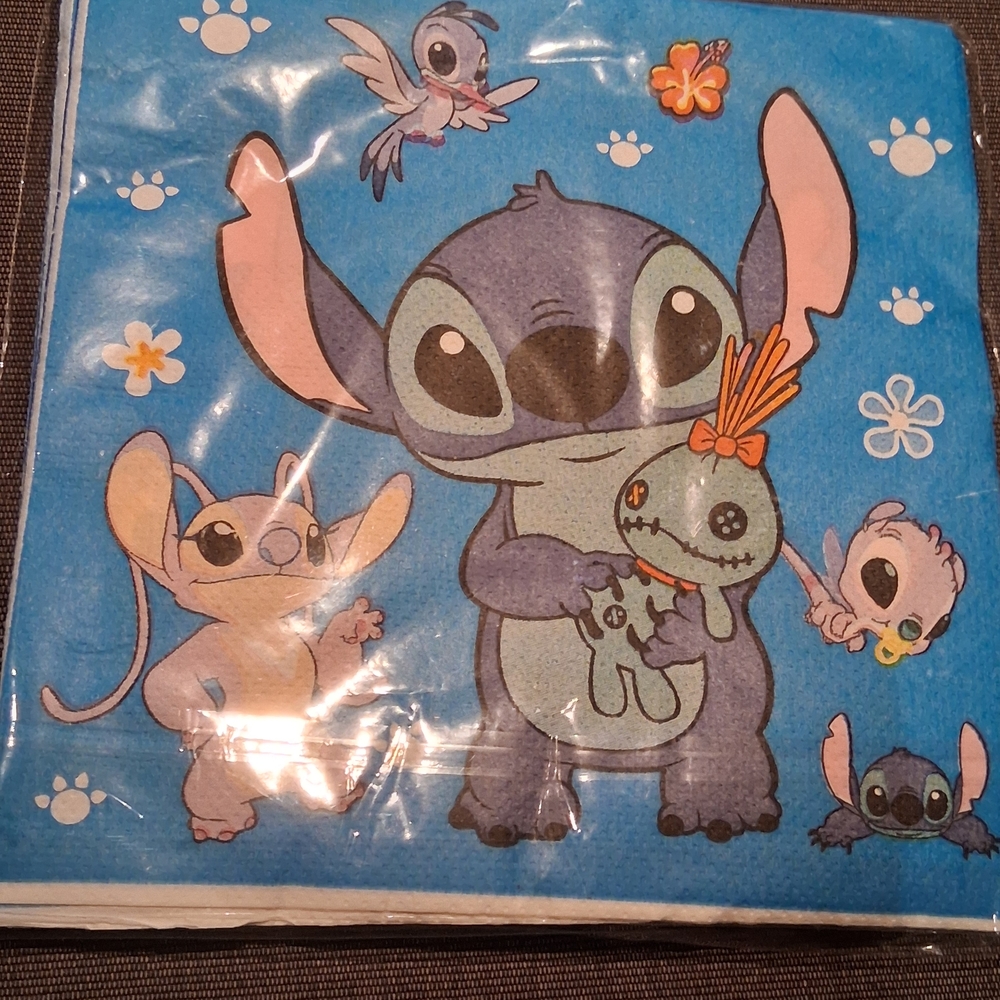 Blue Cartoon Character Party Napkins